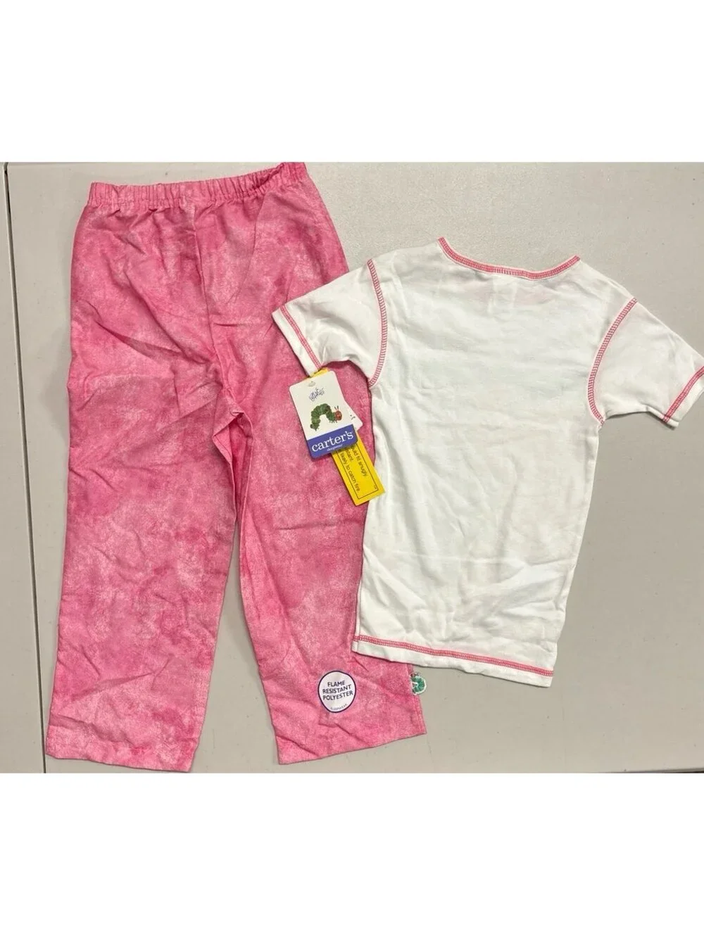 NWT Vintage Carter’s Eric Carle Very Hungry Caterpillar 2 Pajama Sets Size 6